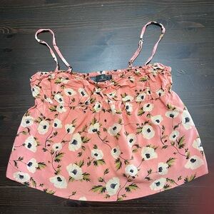 Volcom Floral Pink Sleeveless Top